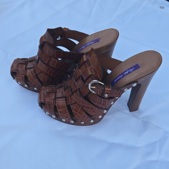 Brown High Heel Sandals - Picture 1 of 10